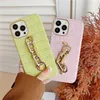 Plating Bracelet Crocodile Pattern Leather Phone Cases for iPhone 14 13 12 11 Pro Max Wristband Strap Alligator Print Back Cover Shockproof