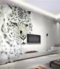 Benutzerdefinierte Größe 3D PO Tapete Wohnzimmer Wandbild handbemalte Holzbretter Mädchen Malerei TV Hintergrund Wand Tapete Vlies WA1358827