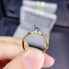 Cluster Rings KJJEAXCMY Fine Jewelry S925 Sterling Silver Inlaid Natural Blue Topaz Girl Noble Ring Support Test Chinese Style With Box