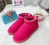 Hot AUS classical Short Mini boot Sequins women Barefoot snow boots keep warms bootss man womens Plush casual warm boots Sheepskin Suede shoes Antelope brown