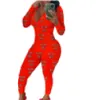 Women's Jumpsuits & Rompers Pattern Printed Sexy Womans Jumpsuit Fall Clothing 2022 Bodysuit Women Club Overalls Long Sleeve Streetwear Pants S-XXL