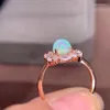 Anelli a grappolo Kjjeaxcmy Fine Jewelry S925 Sterling Silver Intarsato Opal Girl Natural Girl Ring Support Test Chinese Style con Box5755464