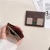 Case di carta di credito alla moda all'ingrosso Mini portafoglio di qualit￠ eccellente vera pelle da donna Designer Pure a colori Portani a doppia facciate con scatola