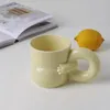 Tazas sencillas y originales para oficina, vajilla de cerámica, taza térmica de Color sólido, tazas ligeras de lujo para Navidad, caja de regalo, taza para novia