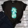 Men's T Shirts Aloha Pineapple Hawaii Graphic Tees Streetwear Fashion 2022 Men Goth Clothes Beach Oversized Clothing Gift