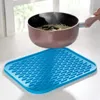 Masa Paspasları Silikon Pot Tutucu Isıya Dayanıklı Mat Trivets Pat Placemat Mutfak Araçları 22 16cm