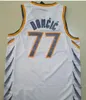 2022 new Men Basketball Dirk Nowitzki Jersey 41 Luka Doncic 77 Kristaps Porzingis 6 Edition Earned City All St