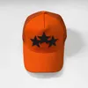 Summer Street 3 Stars Ball Caps Graffiti Hat Casual Lettering Curved Brim Baseball Cap för män och kvinnor Casual Letters Printing With