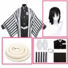 Perruques Cosplay Anime Kimono Demon Slayer Cosplay Kimetsu No Yaiba Iguro Obanai Costume Halloween Party White Snake Props T221115