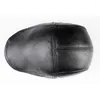 Berets Spring Autumn Winter Hat Men Real Leather Visor Cap Casual Fashion Women Beret Solid Black Peaked Flat Duckbill