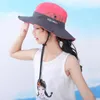 Шляпа шляпы в широких краях летние родительские киды УФ-защита Солнце Шляпа