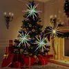 Cordes Vacances Feu D'artifice LED Lumières Chaîne 8 Modes 112 Lleds 56leds RVB Fée Meteor Lampe Pour Mariage Fête De Noël Jardin Patio Décor