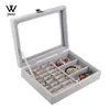 Schmuckschatullen WE Staubdichte Flanellbox Aufbewahrungsring Vitrine Lady Organizer für Ohrringe Joyeros Organizador De Joyas 221020