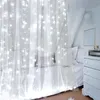 Str￤ngar 2mx2m 192Led Curtain Icicle String Lights USB Waterproof Party Backdrop Wedding Fairy Jul Decor Holiday Lighting
