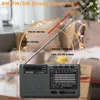 Radio XHDATA D-368 Radio FM BT Portable AM FM SW Récepteur radio stéréo 12 bandes Poche sans fil Bluetooth compatible USB TF Lecteur MP3 221025