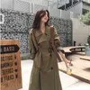 Trench feminina Coats femininos Office Windbreaker Coat Ladies Outerwear