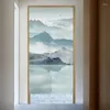 Curtain Chinese Zen Door Ink Painting Partition Bedroom Feng Shui Bathroom Porch Hanging