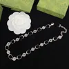 Women Silver Chain Bracelet Designer Jewelry Sets Tiger Flower Pendant Necklace Love Bracelets for Mens Necklace Fashion with Box