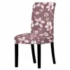 Chair Covers Floral Style Printing Stretch Cover For Dining Room Anti-Dust Wedding Office Banquet Chairs