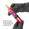 Tattoo Guns Kits Pen Cartridge Needles Set Motor s Machine Rotary D C Port Design Portable 221109