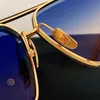 Solglasögon Top Original A DITA Mach Six DTS121 för kvinnor och män Högkvalitativ designer Classic Retro Solglasögon Lyxvarumärke Eyeglass Fash Diyc 096C