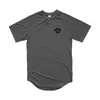 Hommes t-shirts hommes maille tendance vêtements décontractés course respirant Cool t-shirt hauts manches courtes Fitness séchage rapide