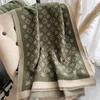 Bufanda de Cachemira de lujo para mujer, chales y chales cálidos para invierno, diseño con estampado de caballo, manta gruesa, Bufandas 2022 aimeeishopping316H