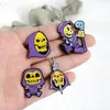 Brooches 10 Styles 80's Skeletor Purple Hood He-Man Masters Of The Universe Heart Live Laugh Love Skull Halloween Enamel Pins