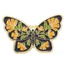 バタフライ昆虫のエナメルピンレトロロマンスフラワーウィングスブローチラペルバッジ自然インスピレーションジュエリーギフト女性7027939