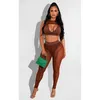 Zweiteilige Damen-Hosen, sexy Mesh-Patchwork, 2-teiliges Set, ausgeschnittenes Tank-Crop-Top und durchsichtiges, langes, dünnes Damen-Club-Outfit, Sommerparty