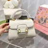 Luxe 1955 Vintage Handtas Designer Lederen schoudertas Dames Mini Toes Bag Classic Letter Crossbody Fashion Ladies Handtassen 5 Style