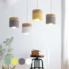 Pendellampor moderna träljus led lampa industriell loft nordik för kök ö matsal bar heminredning e27