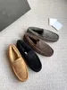 Loafers olukai varm ilbean tofflor f￶r m￤n mini sn￶ korta tofflor andningsbara ljus skor l￤der mode ￤kta h￶st vinter ull foder med l￥da storlek 39-44