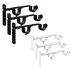 Shower Curtains Curtain Rod Bracket Double Holders Hardware Brackets Hanger Hooks 3 Pack