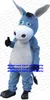 Blue Donkey Mascot Costume Adult Cartoon Character Outfit Suit Marketplace Hypermarket Pedagogisk utställning ZX1666