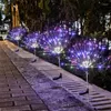 Solar LED Light Outdoor Waterdicht 90/120/150 LED LAWN LAMPS Vuurwerk Lichten Garden Decor Holiday Year Kerstmis Kerstmis