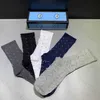 2023ssDesigners Hommes Femmes Chaussettes Cinq Marques Luxe Sports Hiver Maille Lettre Imprimé Chaussette Coton Homme Chaussettes Femelles Avec Boîte Pour Cadeau