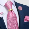 Nekbanden ontwerper heren luxe goud zwart paisley zijden pocket square broche business bruiloft gfit voor mannen dibangu 221110