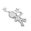 Pendant Necklaces Iced Out Cartoon Boy With The Star Chain Cubic Zircon Necklace Men's Hip Hop Jewelry