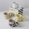 Canecas simples original adorável escritório escritório tabela de mesa sólida cor térmica caneca térmica luxuoso xícaras de natal box box namorada xícara de namorada xícara