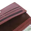 Wallets Fashion Casual Men Wallet Minimalist Long Leather Purse Business Male Clutch Bag Passport Money Holders Coin Pouch