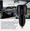 QC3.0 Portable Car Chargers Led Snel opladen 12V 3.1A dubbele USB -poort voor smartphone