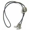 Bow Ties Vintage Silver Plated Cowboy Boots Cap Western Wedding Bolo Tie Neck Leather Necklace Also Stock In US