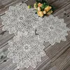 TABLE MATS PLACE MATE BLANCHE LACE RONDE BRODERIE PAUT PAUT PLACE PLACEMAT TUP TUP DINAGE COFEY