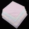 Bow Ties 10x Women Hankie Hand Drawn Multicolor Soft Comfortable Handkerchiefs