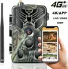 4K Live Broadcast App Control Trail Kamera kostenlos Cloud Service Wildlife Hunting Cameras 4G 30 MP Wireless Nachtsicht HC810pro