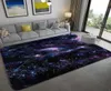 Galaxy Space Stars نمط السجاد لغرفة المعيشة غرفة نوم البساط Kids Room Play Mat Soft Flannel 3D Printed Home Carge Y7630693