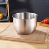 Bowls Stainless Steel Mixing Bowl Lid Non Salad Nesting Kitchen Storage Organizers For Eggs Dough Cooking Prepping