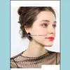 Dangle Chandelier Fashion Simple Vintage Earrings For Women Geometric Statement Dangle Drop Gold Earings 2021 Trendy Jewelry Delive Dhkex