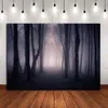 Party Decoration Halloween Foggy Forest Ghost Haunted Pography Backdrop Vampire Scary of Nights Banner Decor